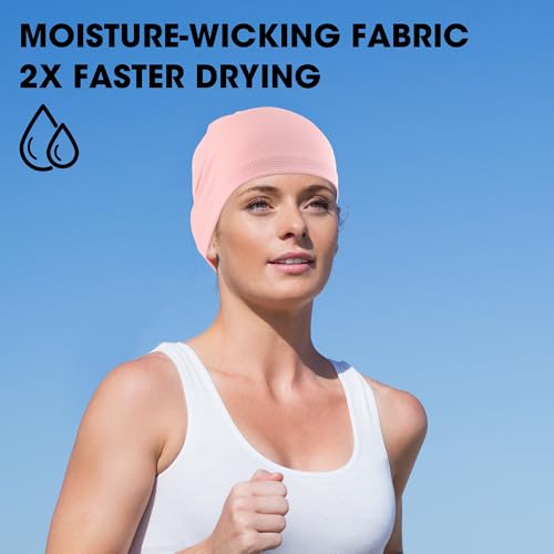 Image of WTACTFUL Cooling Skull Cap Breathable Mesh for Men Women | Lightweight Mesh Thin Quick-drying Moisture-Wicking Motorcycle Cycling Summer Sports Helmet Liner Hard Hat Liner