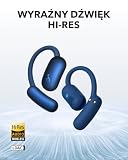 soundcore AeroFit 2 firmy Anker, słuchawki otwarte, regulowane zaczepy na uszy, ścisłe dopasowanie, bogaty bas, dźwięk bezprzewodowy Hi-Res, 42 godz. odtwarzania (Niebieski, Standard)