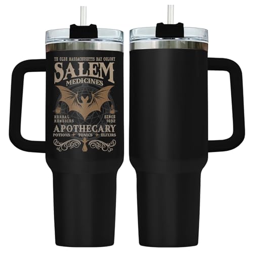 34HD Salem Apothecary Tumbler 40oz Handle and Straw, Witch