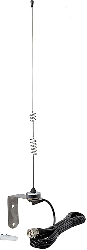 Miniatura 1 de TWAYRDIO Antena NMO de doble banda VHF UHF 2M70CM Antena de radio amateur montaje con soporte en L con cable coaxial RG58 de 13 pies conexión NMO a