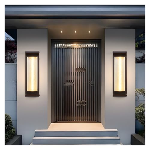 Applique murale solaire LED extérieure 60cm pour éclairage pilier clôture avec télécommande