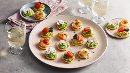 French Cocktail Blinis for Caviar - Frozen Appetizer Pancakes for Specialty Foods - 1.25 inch / 30 per pack (4.76 ounce (136 grams))