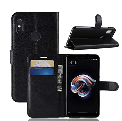 Capa Carteira Flip Premium Xiaomi Redmi Note 5 / Note 5 Pro - PRETA