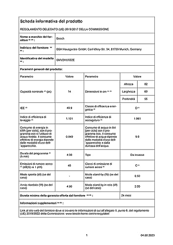 Bosch SMV2HVX02E Einbaugeschirrspüler