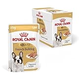 ROYAL CANIN Bouledogue Français Adulte Mousse | 12 x 85 g | Aliment complet pour bouledogues français dès 12 mois