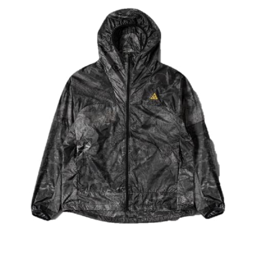 NIKE ACG : パッカブル レインジャケット 黒/白系 ゼブラ柄 NIKE公式】ナイキ ACG 