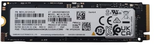 Image of Samsung SSD 512GB PM9A1a PCIe Gen 4.0 x4 M.2 PCI-e NVME Internal Solid State Drive, 2280 Form Factor M Key, Compatible with Laptop Desktop Gen4, MZ-VL2512B, up to 6900MB /s - OEM BULK