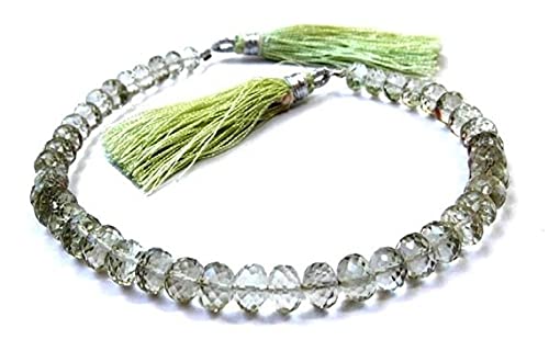 Améthyste verte LKBEADS 8-9mm perle rondelle facettée pour création de bijoux artisanaux DIY