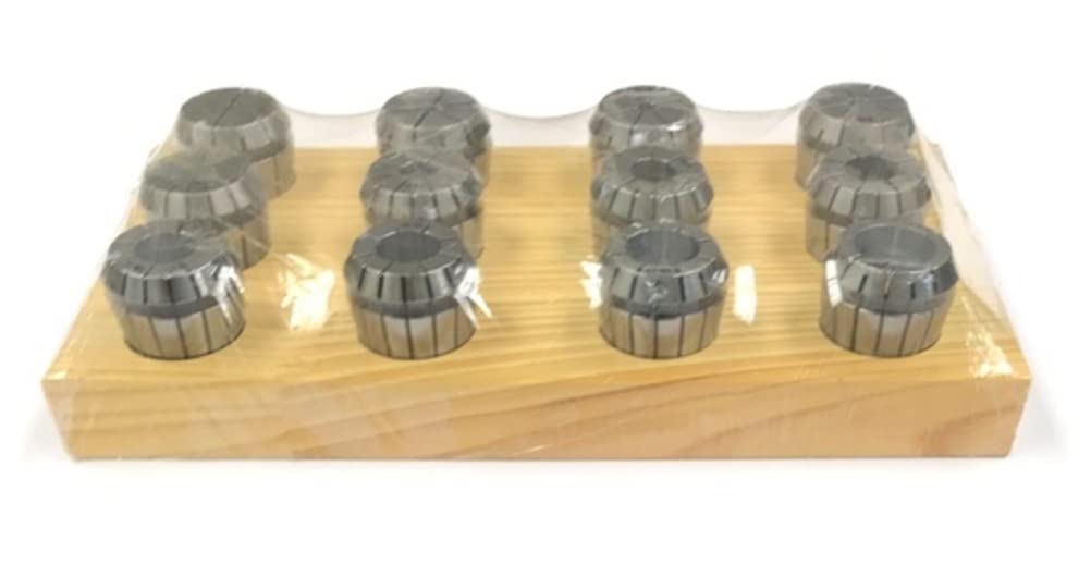 HHIP 3903-5260 12 Pieces Metric Spring Collet Set, ER-32, 3-20MM, Steel