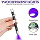 MVIOCS Schwarzlicht-Taschenlampe, UV-Taschenlampe, 2-in-1-LED, 395 nm, UV-Schwarzlicht, Mini-Taschenlampe, Haustier-Urin-Detektor-Licht für Hunde/Katze, trockene Flecken, Skorpion, Bettwanzen