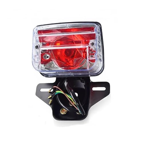 Luz trasera universal de freno y moto CG125 con intermitentes integrados
