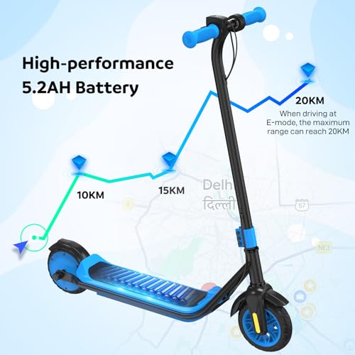 EVERCROSS E6 Electric Scooter for Kids, 7" Lightweight E-Scooter for Ages 6-12, Electric Scooter with A Range of Up to 20 km and 7-Color Lights, 3 Speed Modes (8, 12, 16 km/h) - Image 3