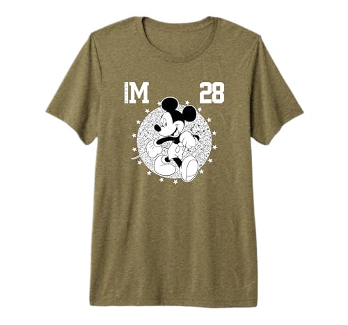T-shirt Mickey Academy 28 Disney souvenir d'enfance style vintage nostalgique