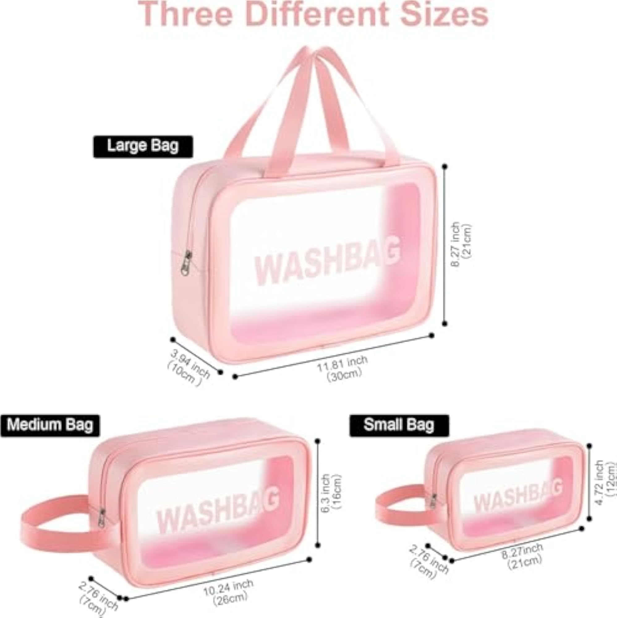 3 Pcs Set Mesh Washing Bags for Clothes and Delicates