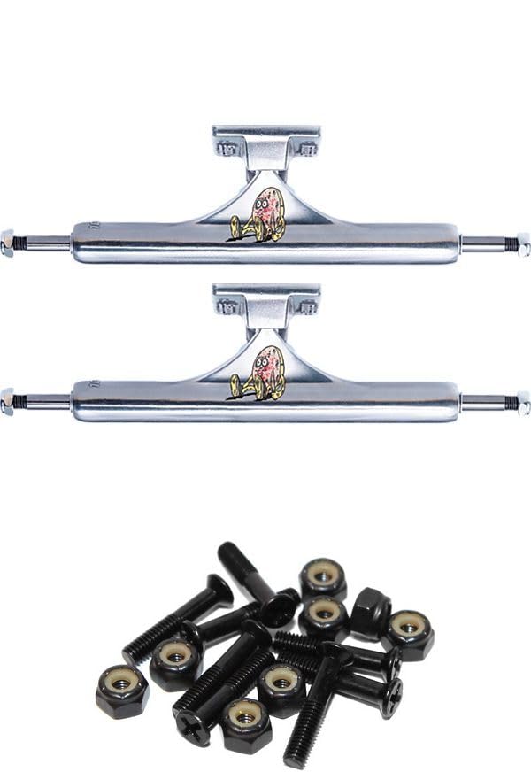 Slappy Truck Company ST1 Inverted Heroin Curb Killer Polished Skateboard Trucks - 7.3