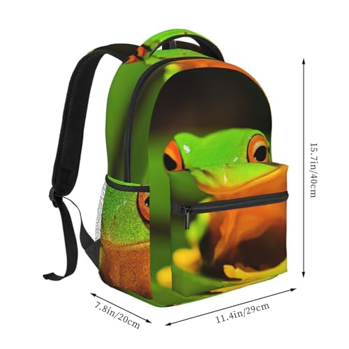 Mochila de ranas duradera y clásica con estampado original 2