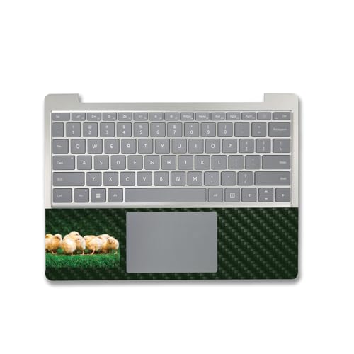 Image of MightySkins Carbon Fiber Skin Compatible with Microsoft Surface Laptop Go 3 (2023) Full Wrap Kit - Group of Chicks | Protective, Durable Textured Carbon Fiber Finish | Easy to Apply | Made in The USA