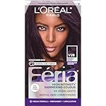 L'Oreal Paris Feria Multi-Faceted Shimmering Permanent Hair Color Hair Dye, V28 Midnight Violet (Deepest Violet)