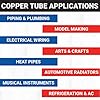 K&S Precision Metals Round Copper Tube 9511 – 3/16" OD x 0.014" Wall x 36" Long – DIY Crafts, HVAC, Electrical, HVAC, Made in USA, 7 Tubes #3