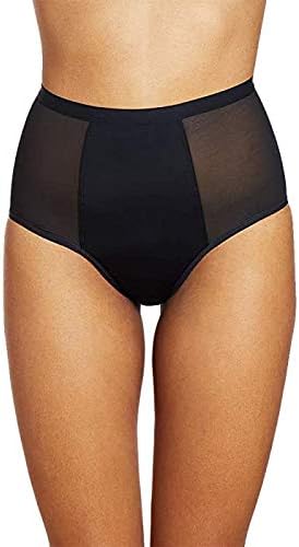 THINX Hi-Waist Period Underwear for Women, Heavy Absorbency Period Panties, FSA Approved Feminine Care, Holds Up to 4 Tampons, Black, Medium