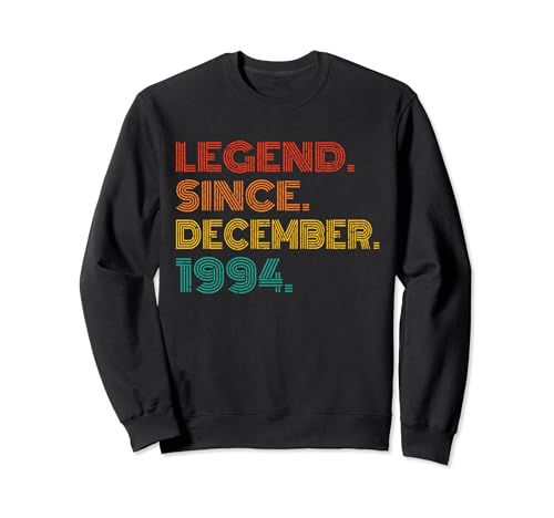 Legend Since December 1994 Men Women 1994 Birthday Vintage Sudadera