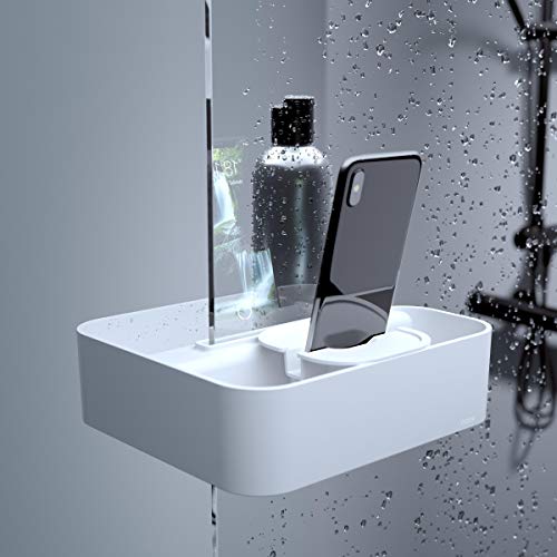 Panier de douche à clipser réglable Tiger 2-Store sans perçage blanc - 2