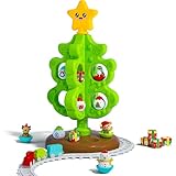 Surelect My First Christmas Tree for Toddlers, Montessori Christmas Decoration Toy with Ornaments, Mini Train Set, Roly Poly Toys, Finger Puppets, Birthday Xmas Gifts for Little Kids Boys and Girls