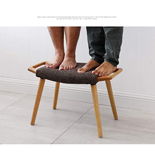 Repose-Pieds Bois Massif Jaune pour des Moments Chaleureux