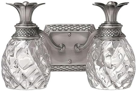 Hinkley Plantation - 2 Light Bath Vanity in Traditional and Glam Style - 13 Inches Wide by 8.5 Inches High-Polished Antique Nick