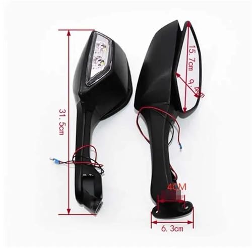 Espejo retrovisor con intermitentes para motocicleta Ninja ZX10R 2011-2015 3