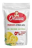 Onuva's Citric Acid 2 Pound,Pure Food Grade,Non-GMO Project Verified,Flavor Enhancer & All-Natural P