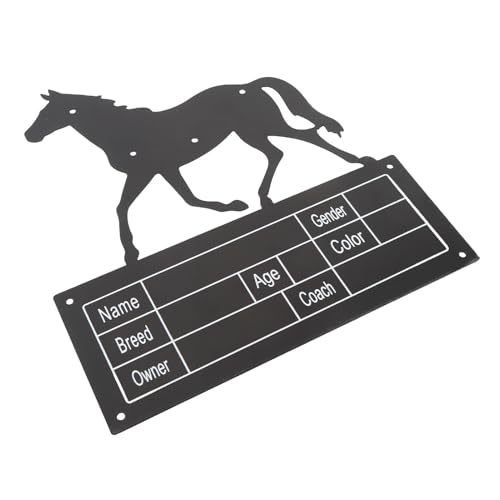 Panneau de stalle en métal pour identifier les boxes de grange sans perçage complexe - 3