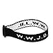 Black Woven WWJD Cloth Bracelet
