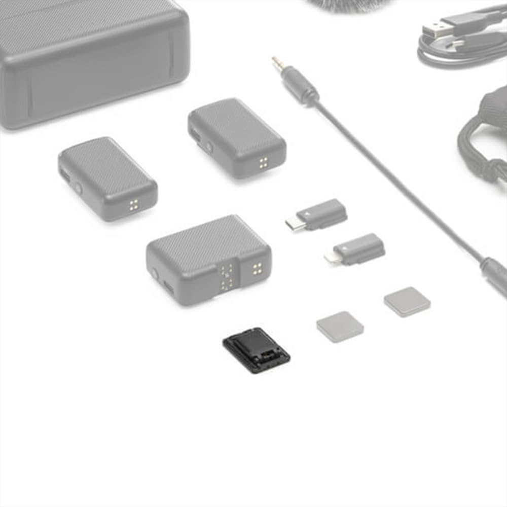 Original Mic Hot Shoe Adapter, Compatibility with DJI Mic, The Receiver Can Be Attached to The Camera's Hot or Cold Shoe