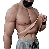 Noblelady Silicone Muscle Suit Realistic Fake Muscle Costume Male Chest with Arms for Cosplay Halloween Props,Color 4,XL