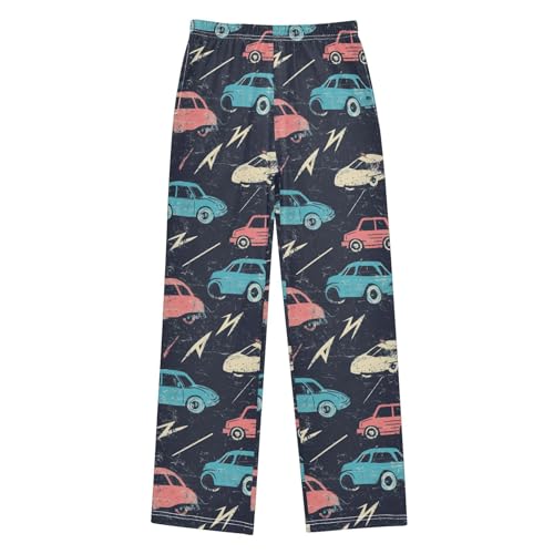 Pajama Bottoms, Pajamas Pant Cars Colorful Grunge Lounge Wear Casual Sleep Long Pants Soft Pjs Sleepwear