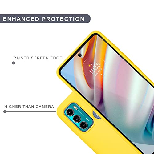 Image of SPRIG Compatible with Moto G60 Premium SilkTone Back Cover Drop Tested Shock Proof Mobile Case for Men, Women, Boys and Girls with Camera Protection (Shining Yellow)
