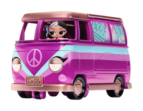 L.O.L. Surprise! Music Festival - Bus de tournée, Pack 5-en-1 avec poupée de 7,5cm de Haut Exclusive, Accessoires de Musique et mobilier, Plus de 20 Surprises incluses, dès 4 Ans