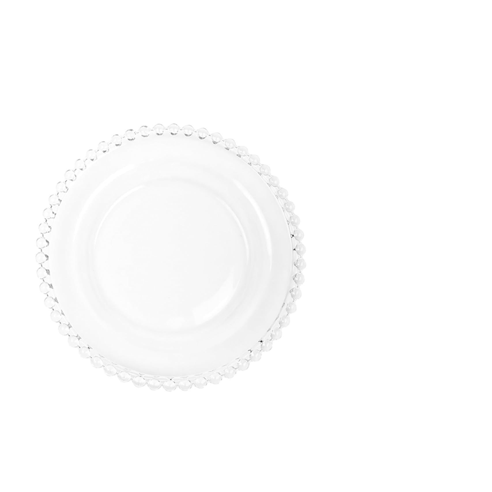 Assiette en verre pour vos brunchs du dimanche et salades fraîches en famille