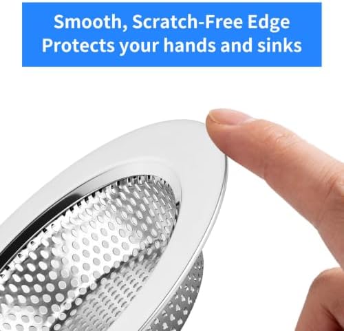 Chefbee 4PCS 4.4" Stainless Steel Kitchen Sink Drain Strainer Food Catcher - 2
