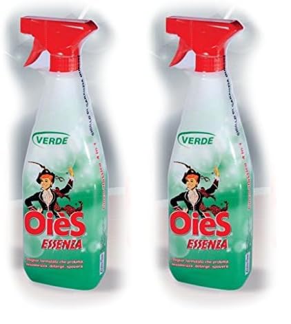 OièS Essenza sgrassante profumato, flacone da 750 ml verde (Confezione da 2)