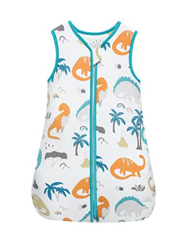 Xuefoo Saco de dormir para bebé de 2,5 tog, manta 100% algodón para niñas y niños, portátil, sin mangas, envoltura gruesa