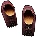 Imagen de Jamron Hombres Cuero de Gamuza Penny Mocasines Comodidad Zapatos de Conducir Plano Pantuflas Café 2088 EU42