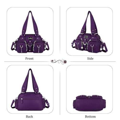Image of Angel Kiss Small Purse Handbag for Women Crossbody and Shoulder Bags Multipocket Soft Hobo Purses