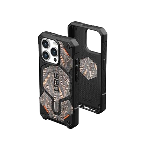 URBAN ARMOR GEAR UAG [edycja limitowana] Zaprojektowane dla iPhone'a 15 Pro etui 15.5 cm Monarch Pro G-10, wbudowany magnes kompatybilny z ładowaniem MagSafe Premium Garolite Rugged MIL-STD pokrowiec