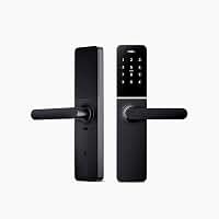 Fechadura Eletrônica Digital AGL H20 Black WiFi com Biometria, Senha, TAG RFID e App