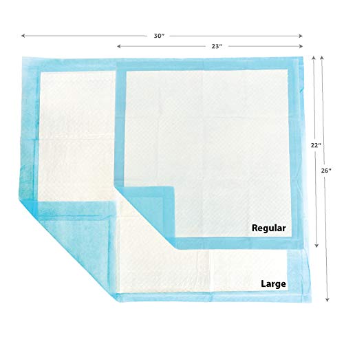 image for Amazon Brand - Solimo Super Absorbent Puppy Pads, Unscented, Large, 50