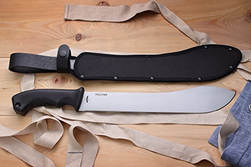 Melita-K Exklusives Outdoor Machete — Trostnik — Messer mit Antireflexbeschichtung aus patentiertem 70H16MFS Stahl Cover