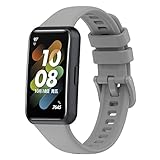 【High-quality Silicone Material】 This replacement wristband is made of high-quality silicone.The Huawei Band 7 replacement straps for men & women is skin-friendly, comfortable and flexible, can also prevent your skin from irritation. It is also waterproof and sweat-resistant, easy to maintain and durable