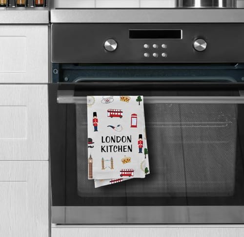 Pxtidy TOWEL London Lover Towel London Souvenirs Towel London Housewarming Tea Dish Towel thumb #5